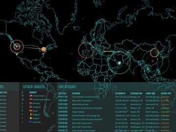 Mapa de ciberataques en tiempo real Mapa de ciberataques en tiempo real