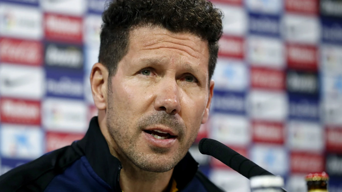 Diego Simeone, en rueda de prensa Diego Simeone, en rueda de prensa