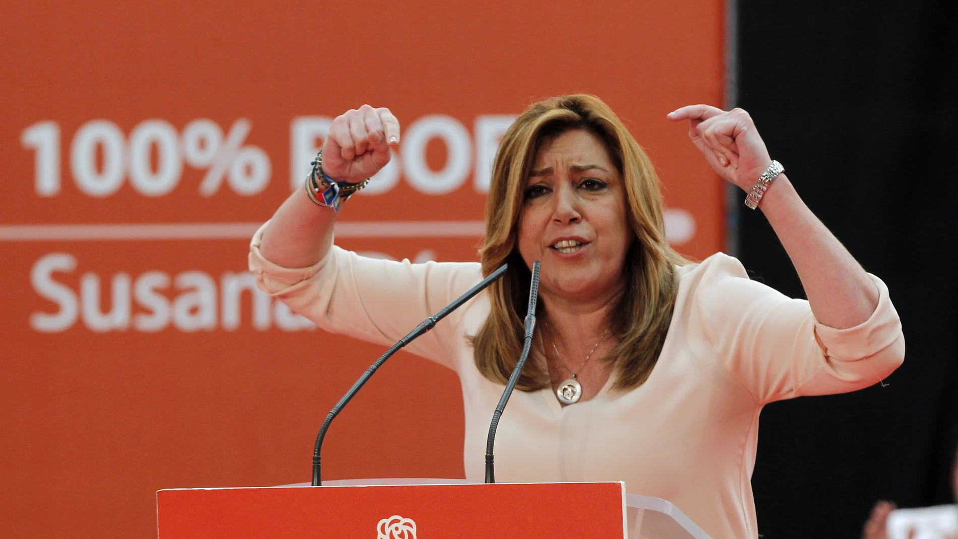 La presidenta andaluza y candidata a la Secretaría General del PSOE, Susana Díaz