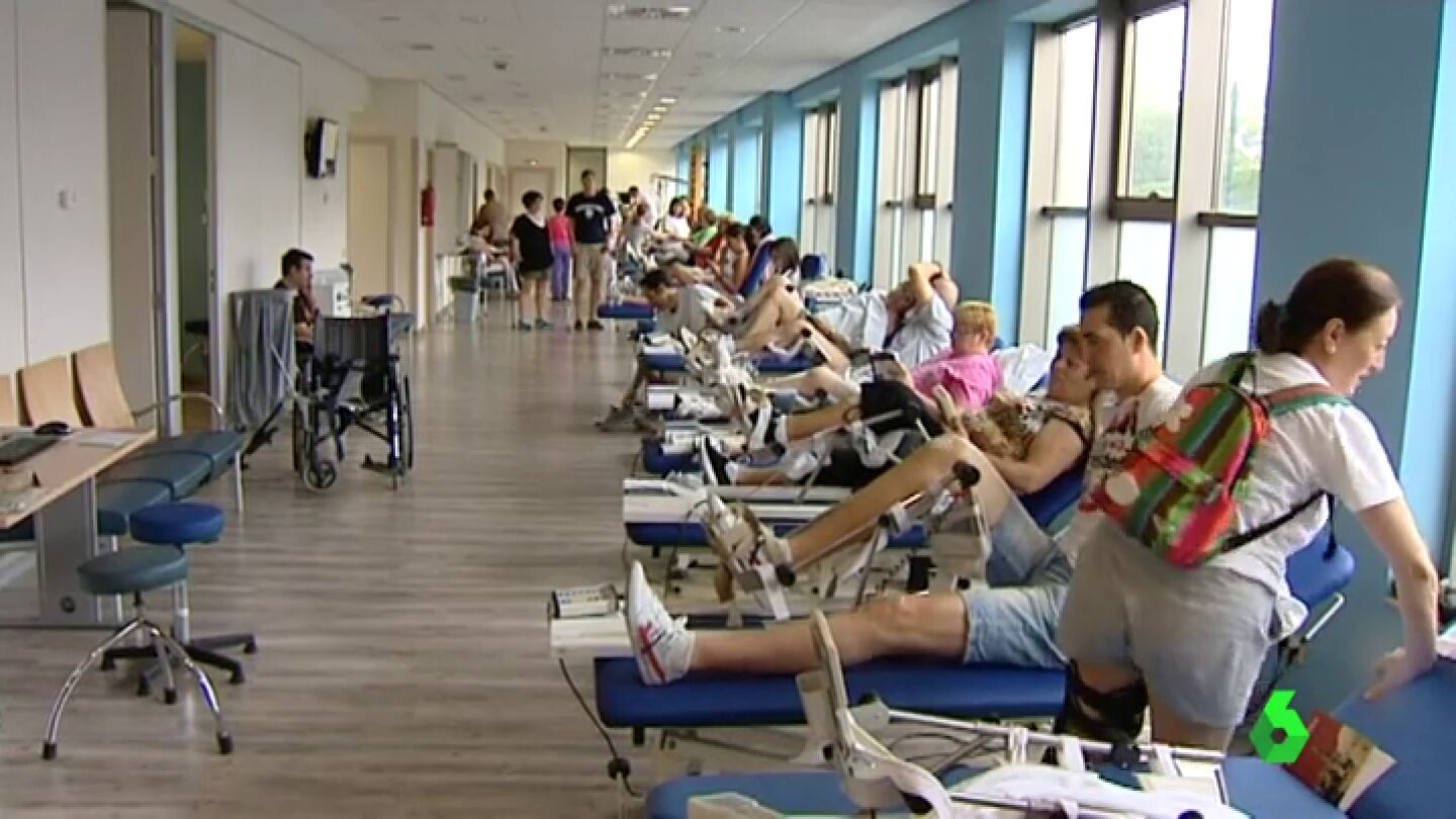 Sala de rehabilitaci&oacute;n de un centro sanitario p&uacute;blico