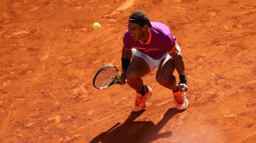 Rafa Nadal celebra su victoria ante Djokovic