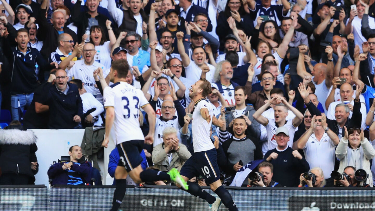 Kane celebra un gol 