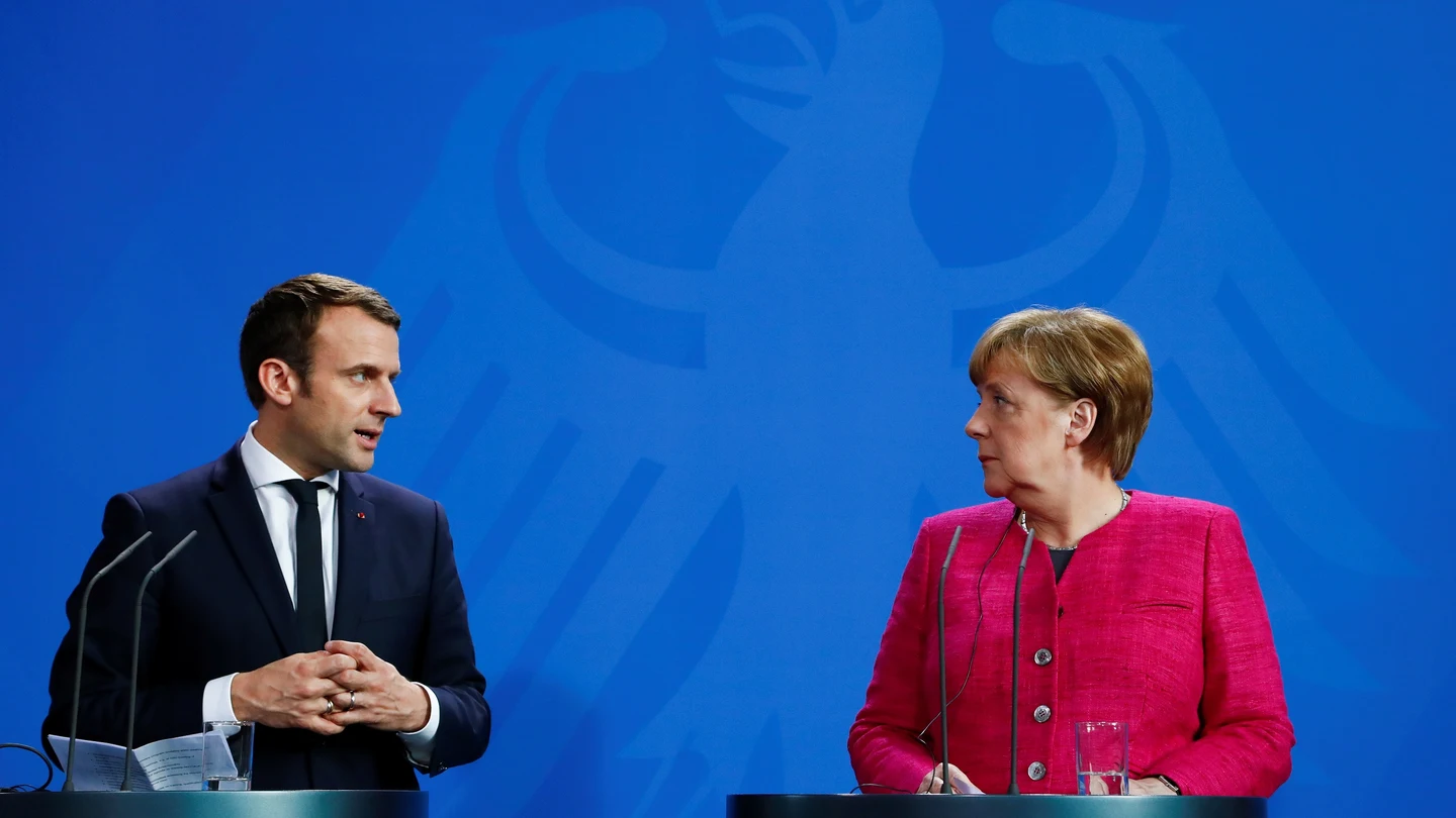 Macron y Merkel Macron y Merkel