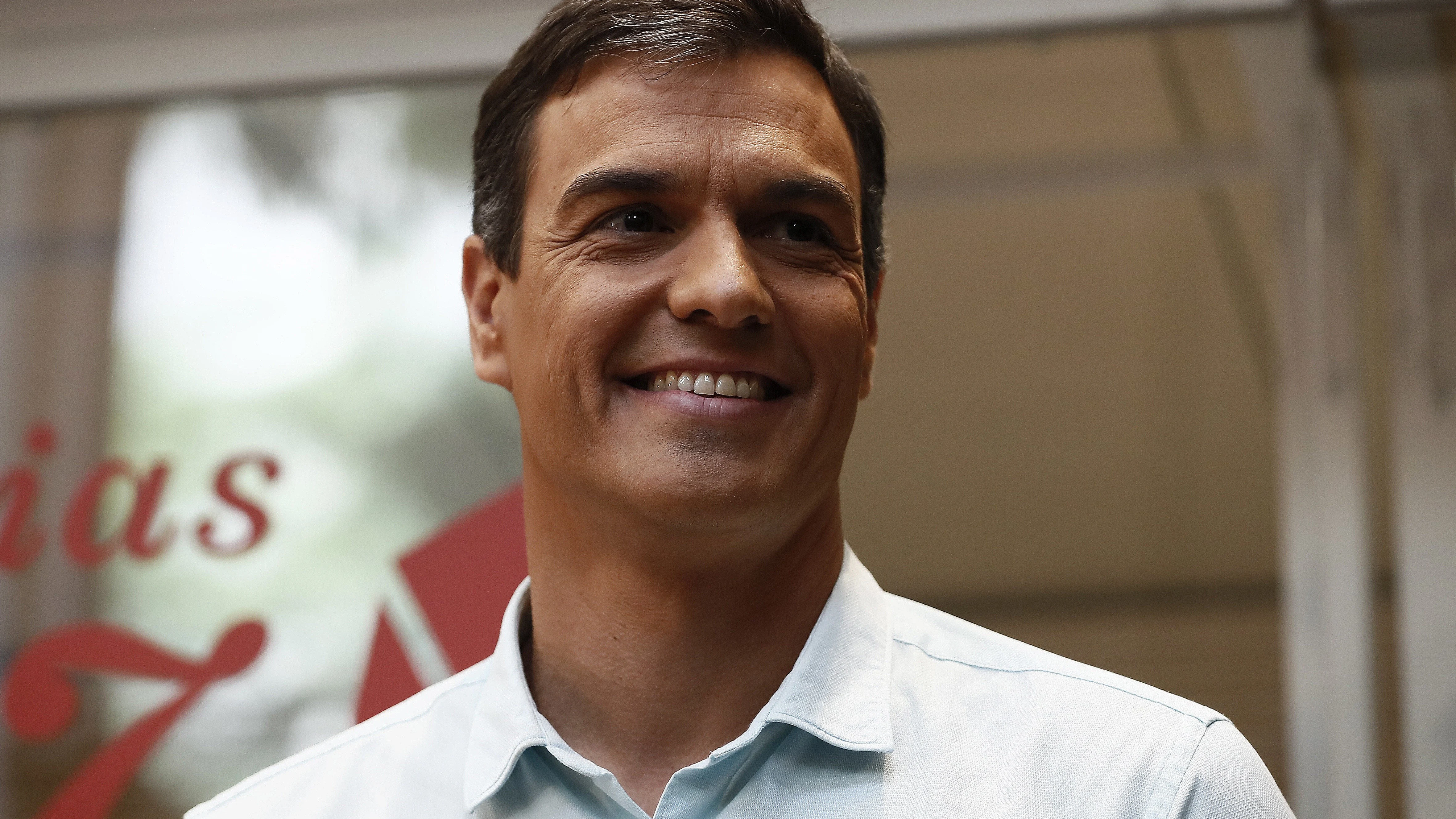 El candidato a la Secretaría General del PSOE, Pedro Sánchez