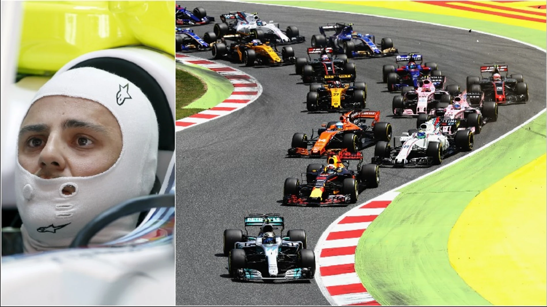 Felipe Massa, en acción en el GP de España