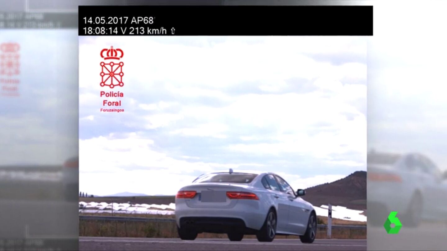 Imagen del veh&iacute;culo cazado a 213 Km/h en Navarra