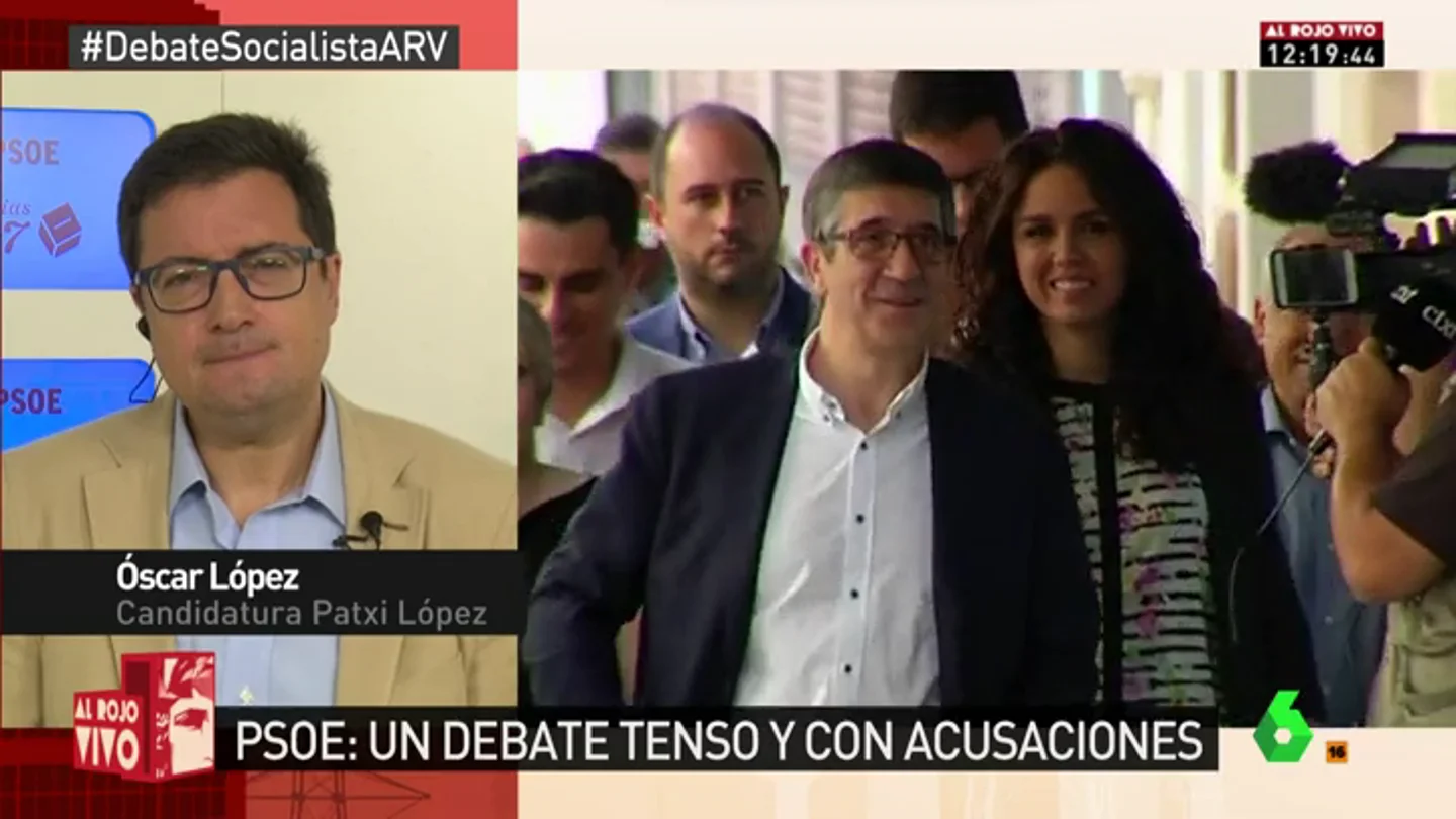Óscar López en Al Rojo Vivo Óscar López en Al Rojo Vivo