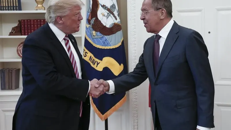Donald Trump y Seguéi Lavrov, en su encuentro en la Casa Blanca Donald Trump y Seguéi Lavrov, en su encuentro en la Casa Blanca
