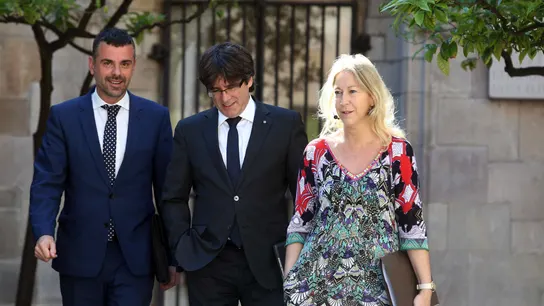 Carles Puigdemont y Neus Munté Carles Puigdemont y Neus Munté