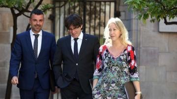 Carles Puigdemont y Neus Munté