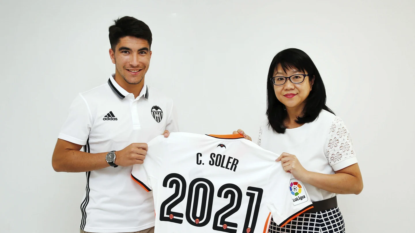 El centrocampista del Valencia, Carlos Soler. El centrocampista del Valencia, Carlos Soler.