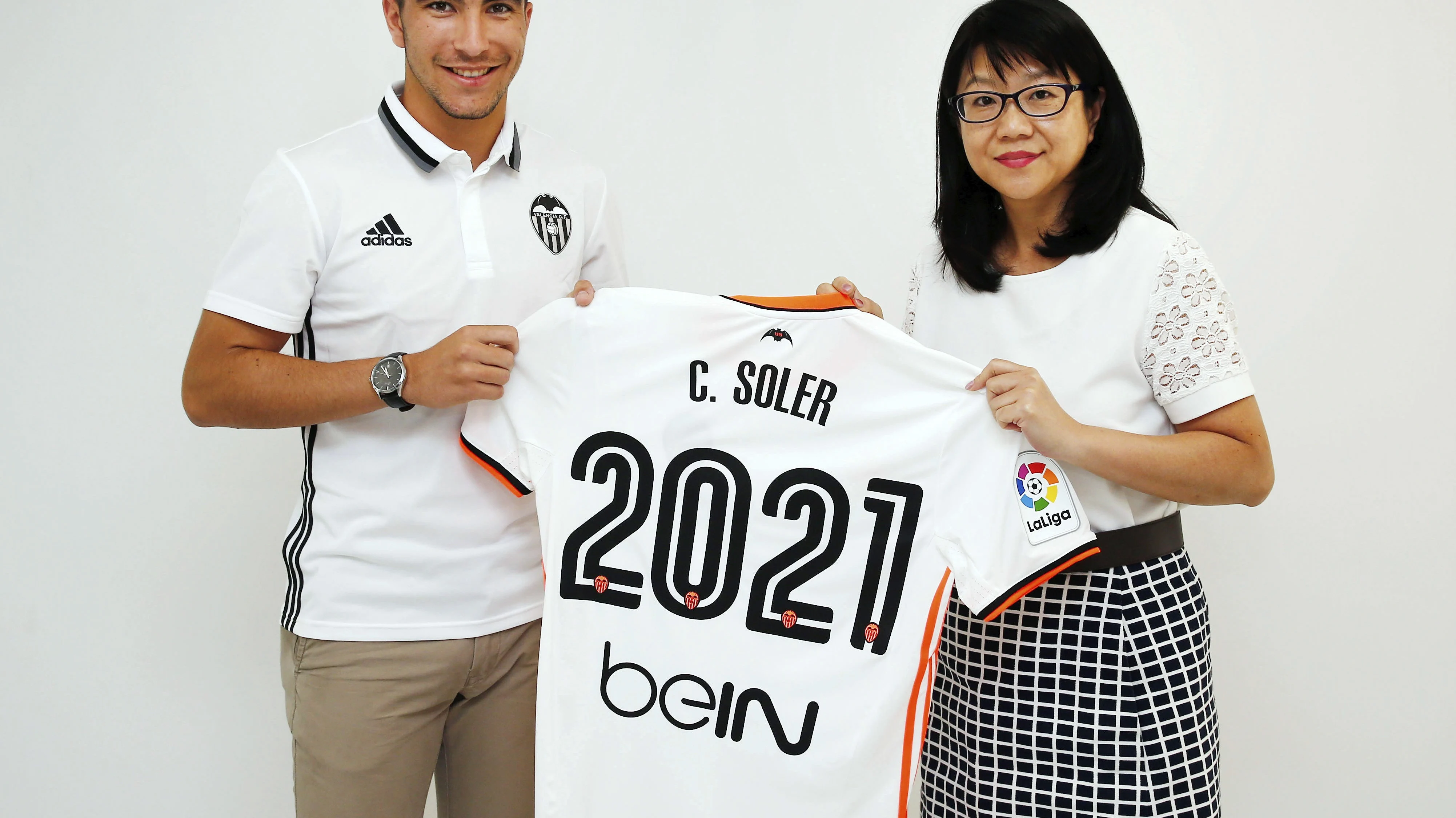El centrocampista del Valencia, Carlos Soler. El centrocampista del Valencia, Carlos Soler.