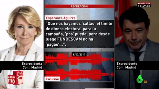 Esperanza Aguirre habla con Ignacio Gonz&aacute;lez