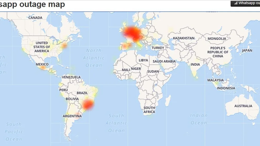 Caída de Whatsapp Caída de Whatsapp