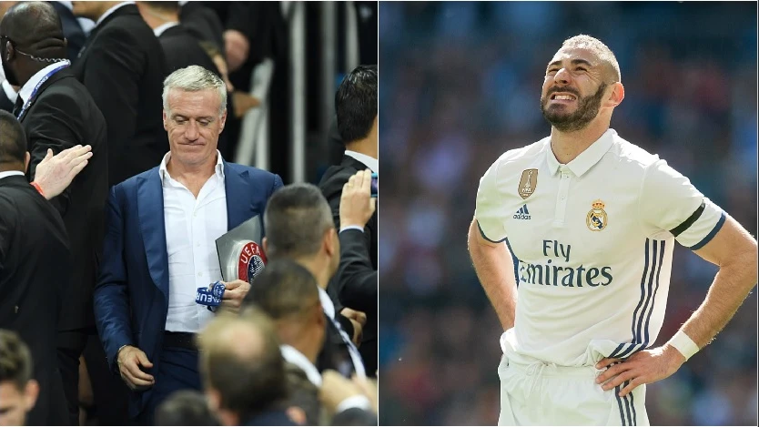 Karim Benzema y Deschamps