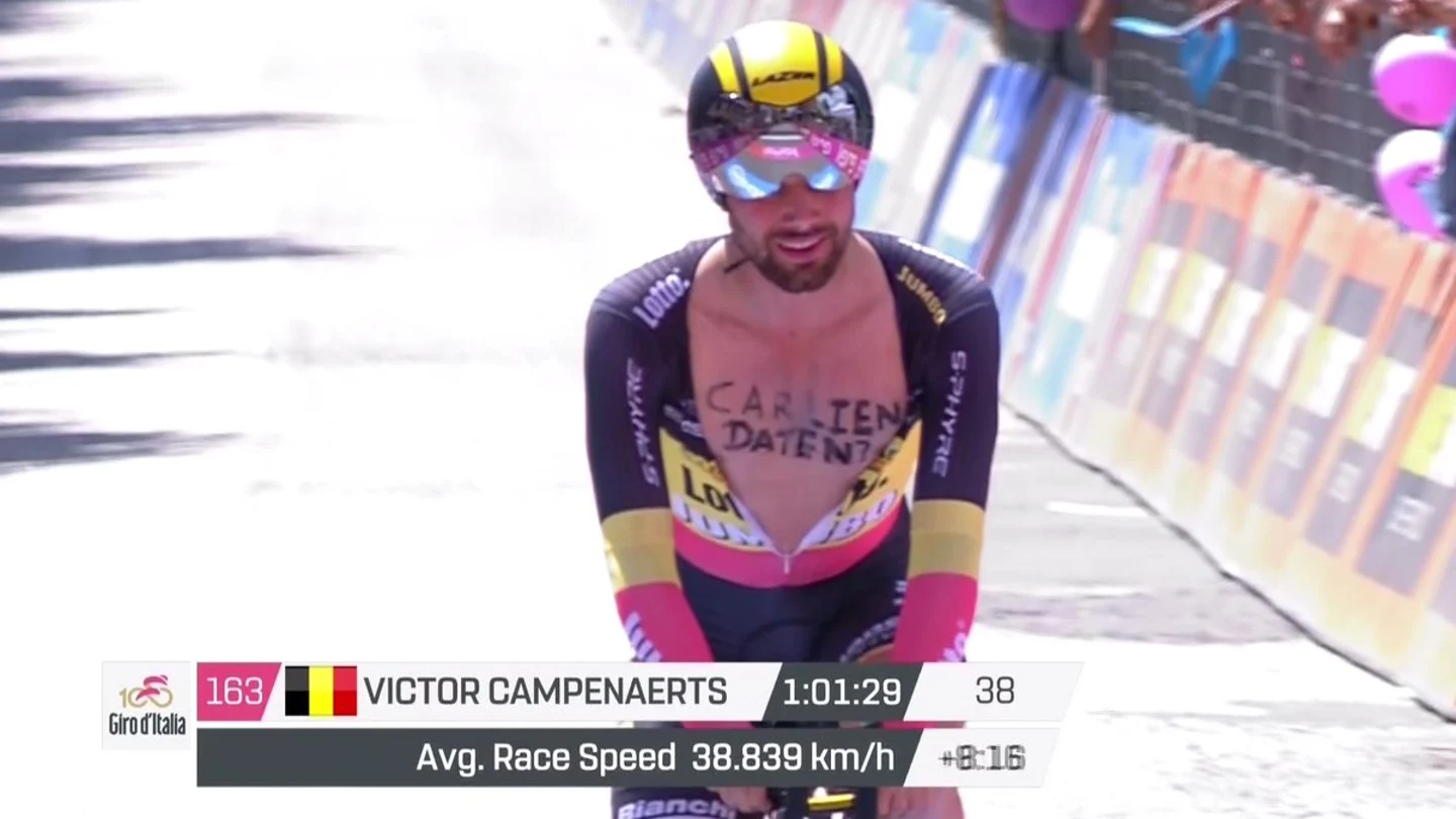 Campenaerts en el Giro de Italia Campenaerts en el Giro de Italia