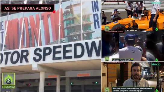 Día a día de Alonso en Indianápolis Día a día de Alonso en Indianápolis