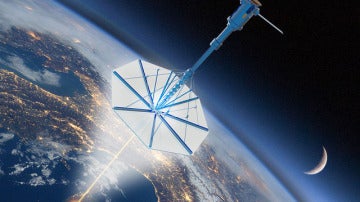 Posible aspecto de una nano sonda saliendo de nuestro planeta