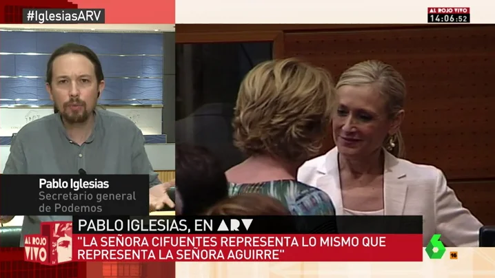Pablo Iglesias, en Al Rojo Vivo Pablo Iglesias, en Al Rojo Vivo