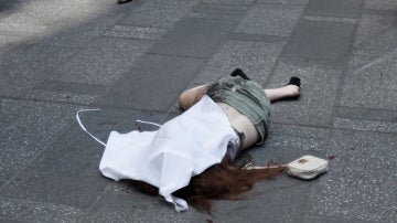 Una víctima del atropello múltiple en Times Square