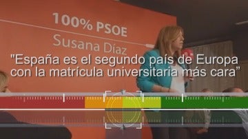 La candidata a la Secretaría General del PSOE, Susana Díaz. 
