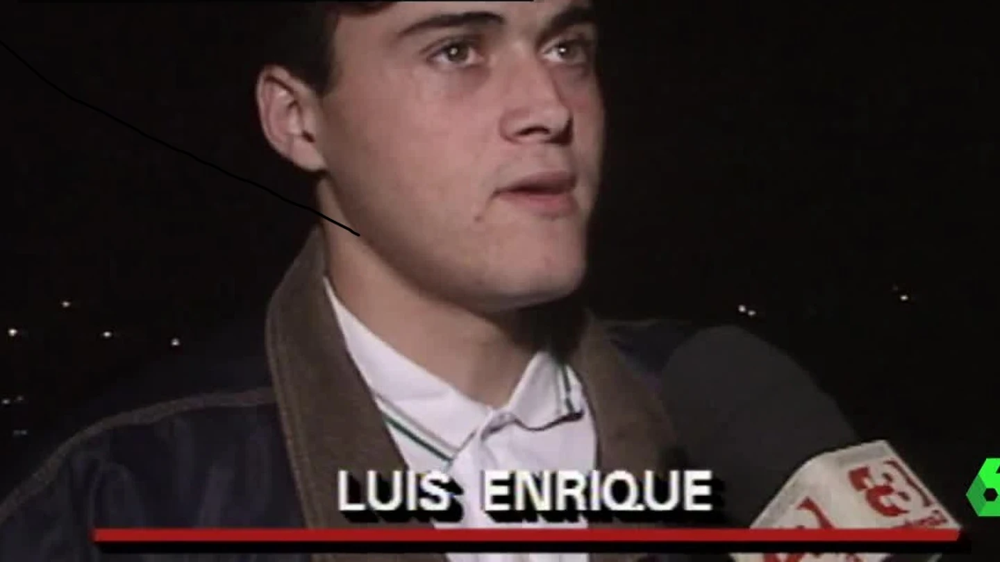 Luis Enrique militaba entonces en el Real Madrid Luis Enrique militaba entonces en el Real Madrid