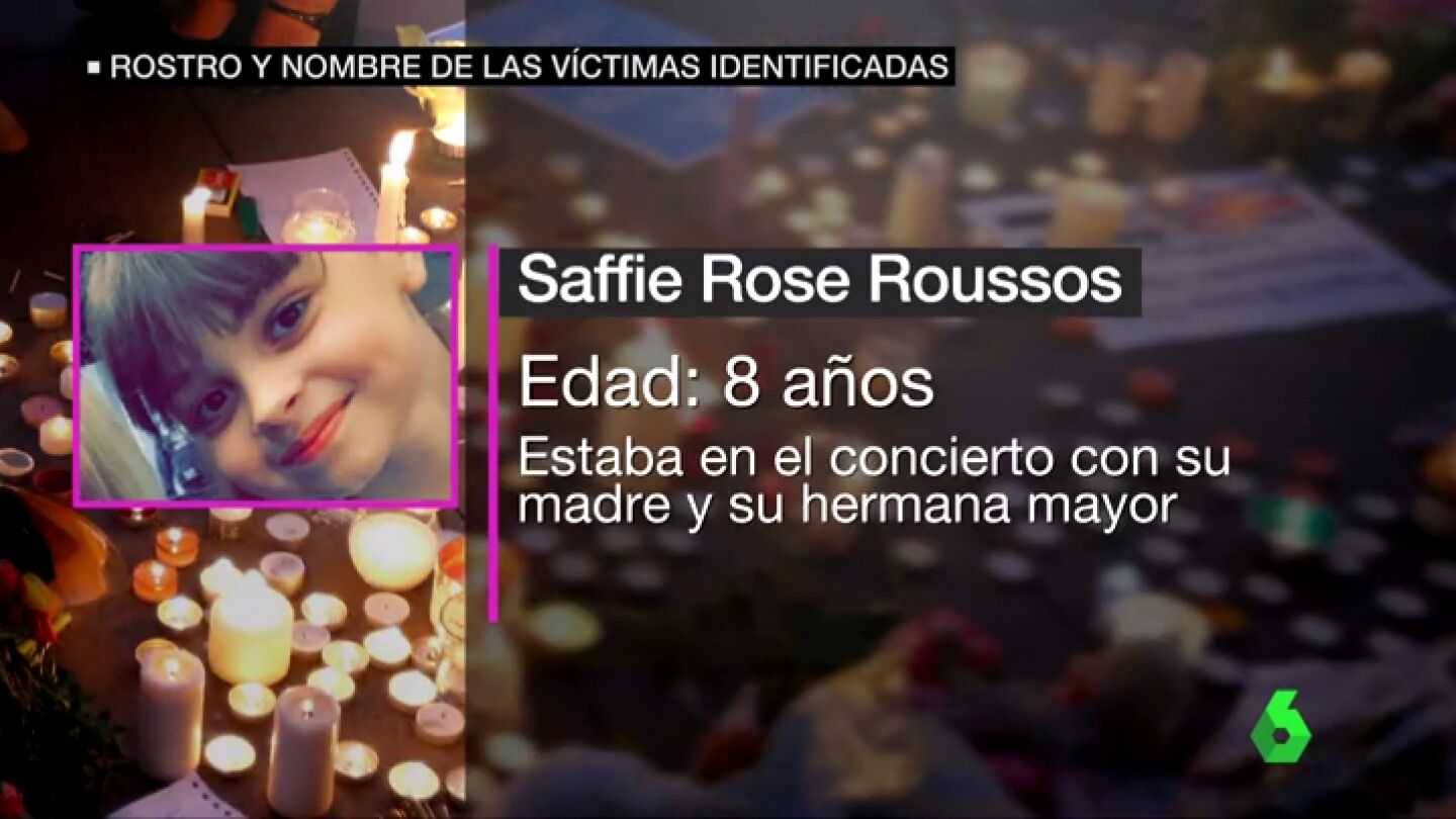 Saffie Rose Rousses, v&iacute;ctima del atentado en M&aacute;nchester