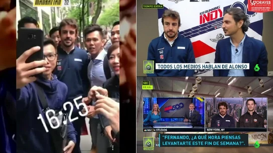 Fernando Alonso, una estrella en EEUU Fernando Alonso, una estrella en EEUU