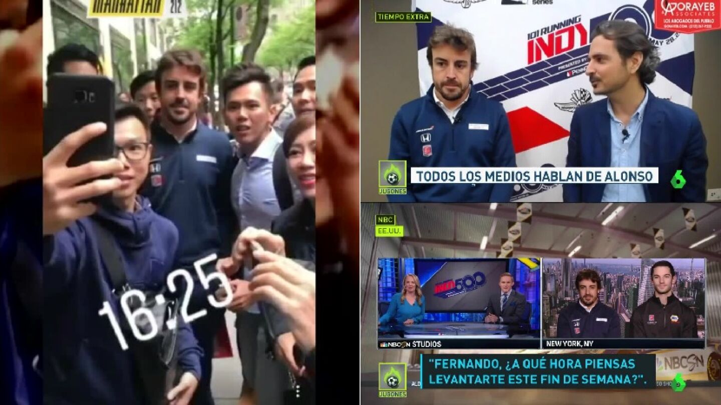 Fernando Alonso, una estrella en EEUU