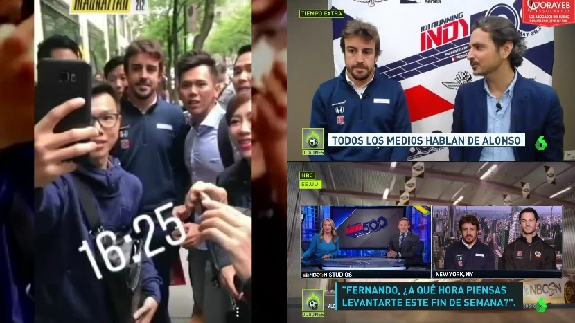 Fernando Alonso, una estrella en EEUU