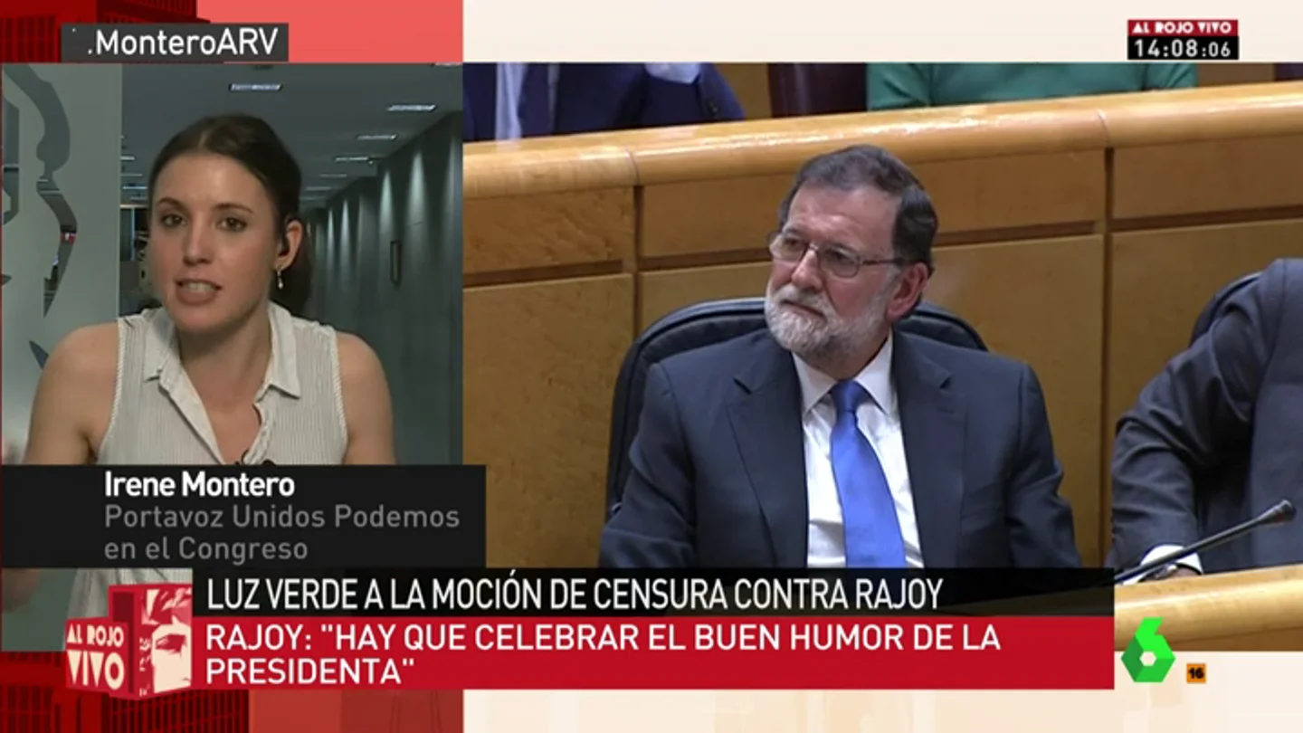 Irene Montero, en Al Rojo Vivo Irene Montero, en Al Rojo Vivo