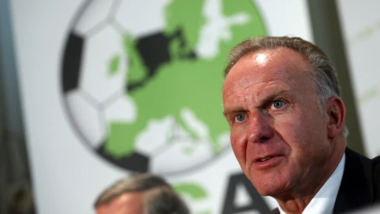 Rummenigge, durante un acto Rummenigge, durante un acto
