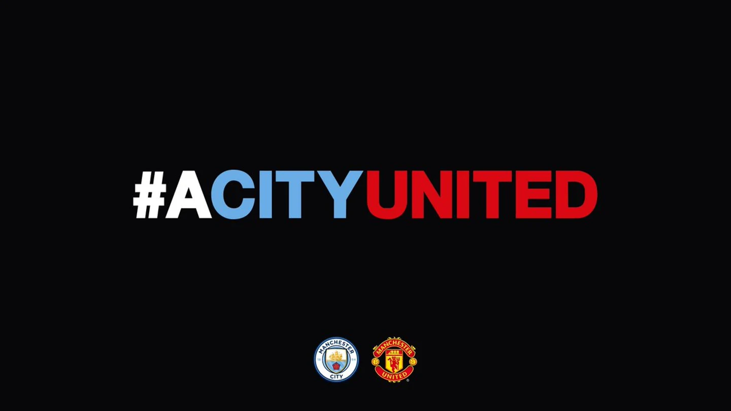 La dedicatoria del Manchester City al Manchester United La dedicatoria del Manchester City al Manchester United