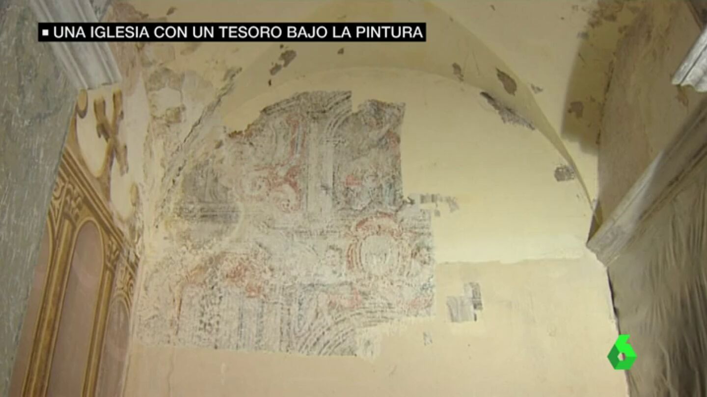 Pinturas barrocas en la iglesia de Buts&egrave;nit d'Urgell, en Lleida