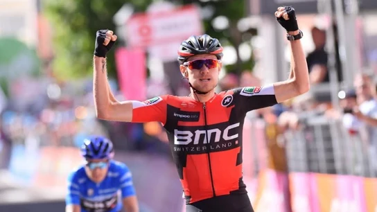 Van Garderen celebra el triunfo en el Giro de Italia Van Garderen celebra el triunfo en el Giro de Italia