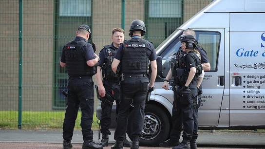 Policía británica en Manchester Policía británica en Manchester