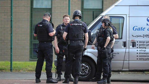 Policía británica en Manchester