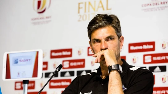 Mauricio Pellegrino, en rueda de prensa Mauricio Pellegrino, en rueda de prensa