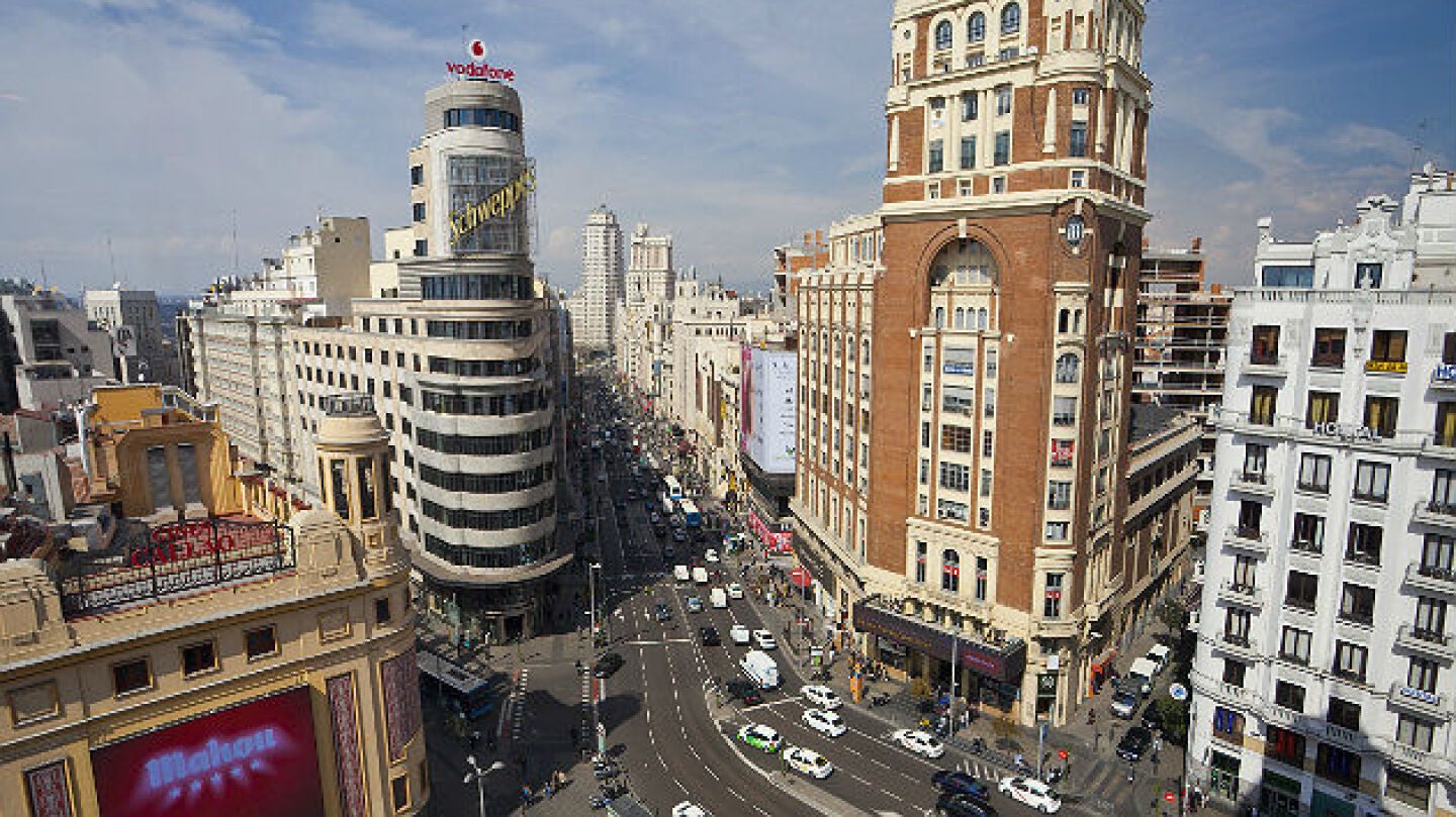 Tr&aacute;fico en la Gran V&iacute;a