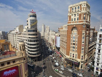 Tráfico en la Gran Vía Tráfico en la Gran Vía