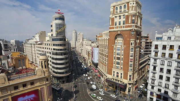 Tráfico en la Gran Vía