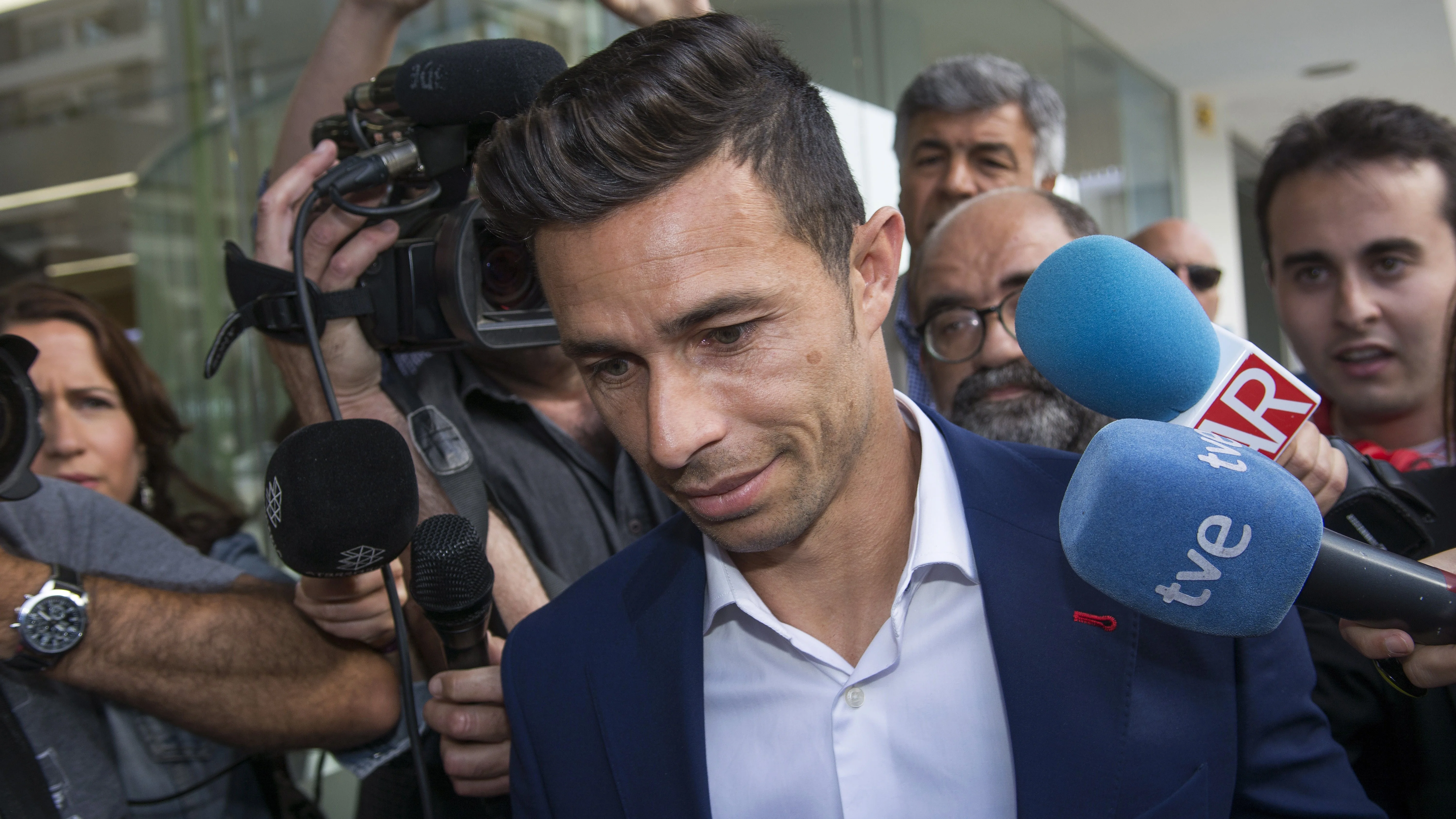 Rubén Castro, a su llegada a los juzgados Rubén Castro, a su llegada a los juzgados