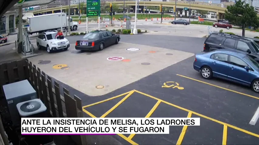 Una mujer evita que le roben el coche Una mujer evita que le roben el coche