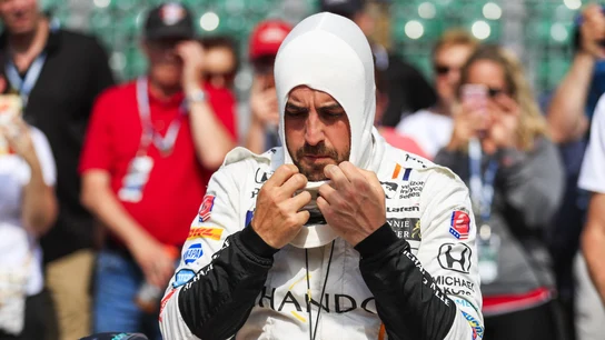 Fernando Alonso, en el óvalo de Indianápolis Fernando Alonso, en el óvalo de Indianápolis