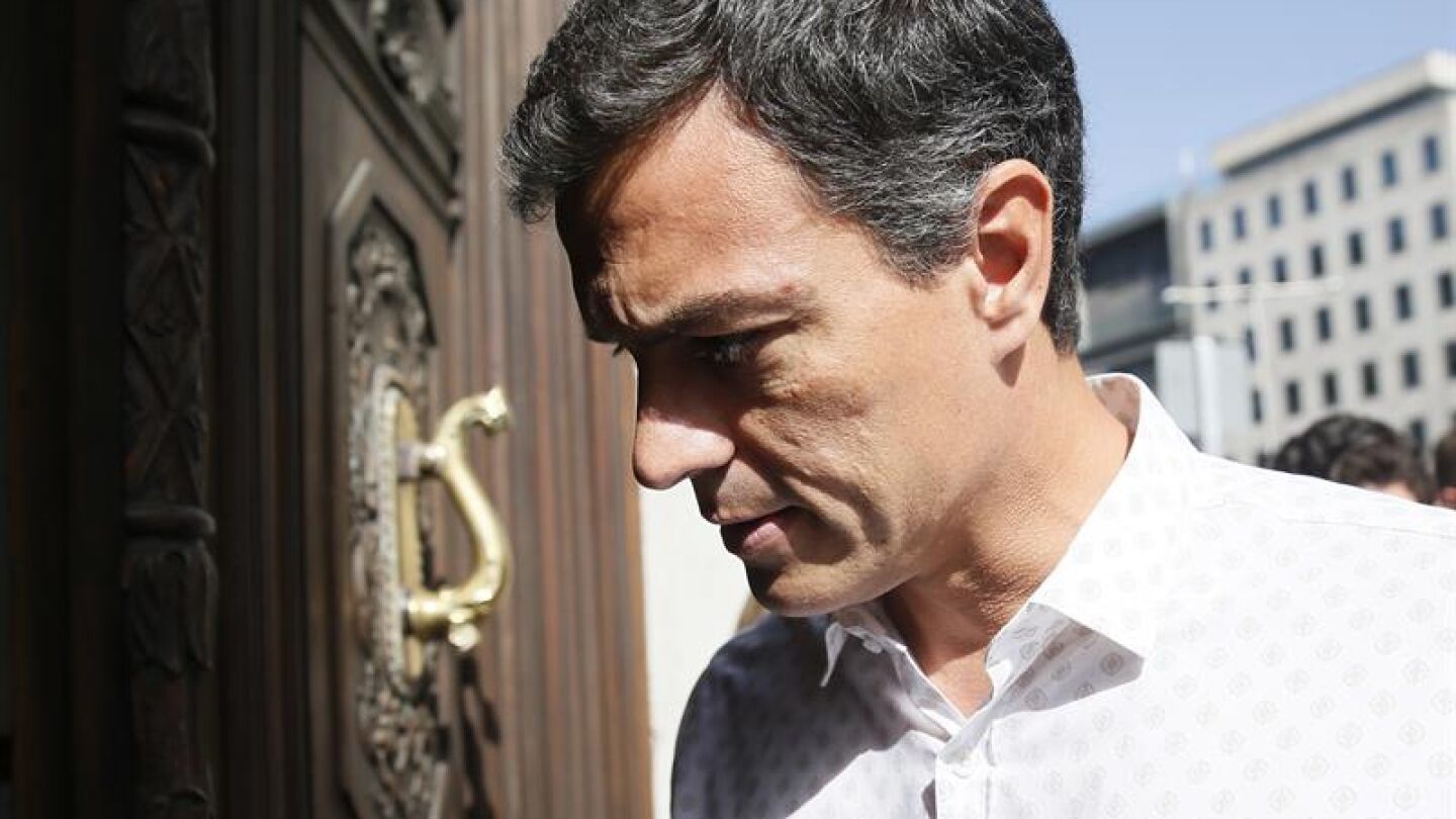 El l&iacute;der del PSOE, Pedro S&aacute;nchez
