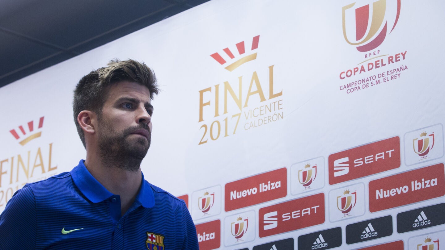 Gerard Piqu&eacute;, tras la rueda de prensa