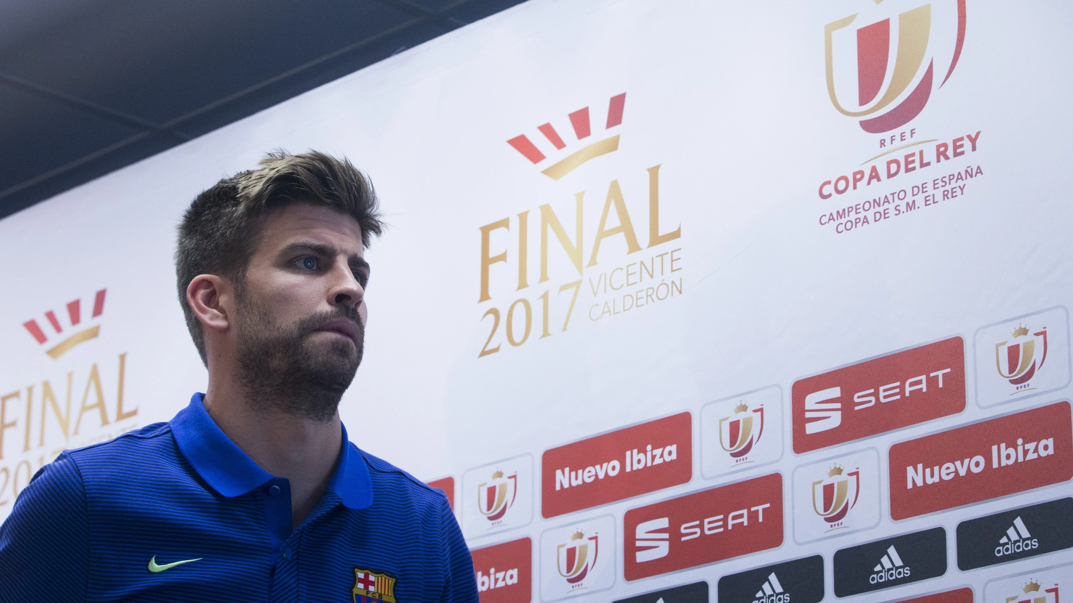 Gerard Piqu&eacute;, tras la rueda de prensa