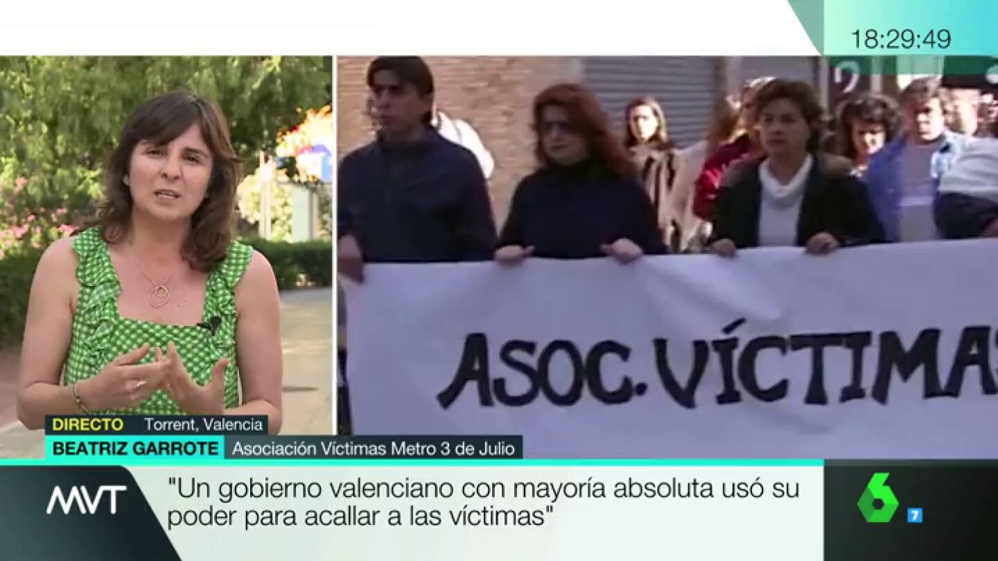 Beatriz Garrote, de la Asociaci&oacute;n de V&iacute;ctimas del Metro del 3 de Julio
