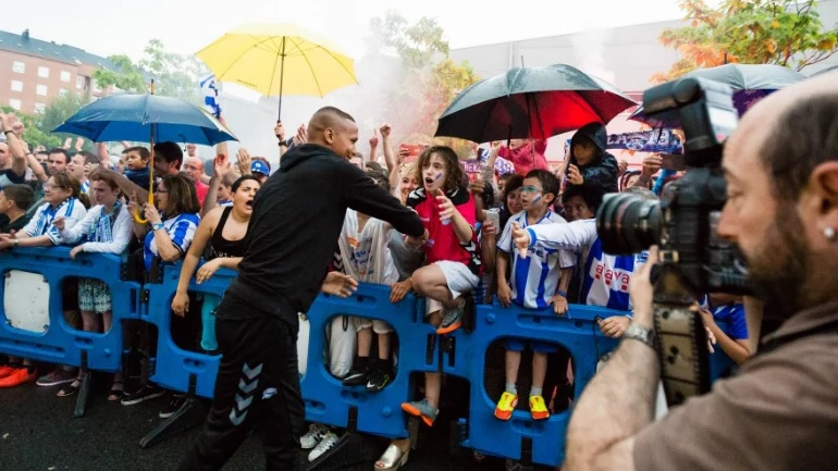 Despedida a los jugadores del Alavés en Vitoria