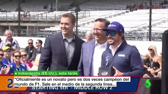 Fernando Alonso, en el óvalo de Indianápolis Fernando Alonso, en el óvalo de Indianápolis